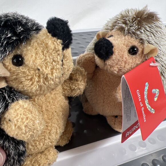 Aurora - Mini Plush - Two Hedgehog Stuffed Animals - One with Tag - New - CUTE!! - Picture 4 of 10